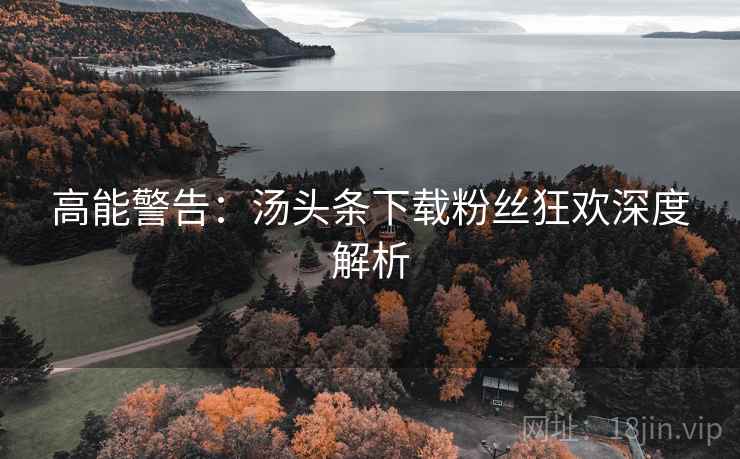 高能警告：汤头条下载粉丝狂欢深度解析
