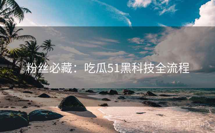 粉丝必藏：吃瓜51黑科技全流程