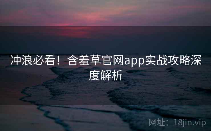 冲浪必看！含羞草官网app实战攻略深度解析