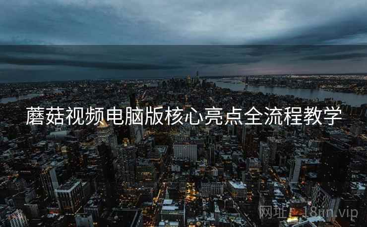 蘑菇视频电脑版核心亮点全流程教学