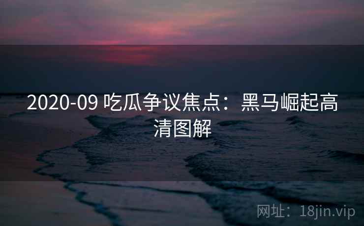 2020-09 吃瓜争议焦点：黑马崛起高清图解