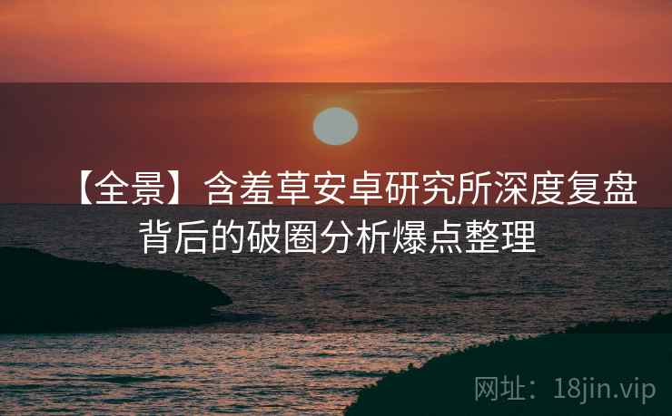 【全景】含羞草安卓研究所深度复盘背后的破圈分析爆点整理