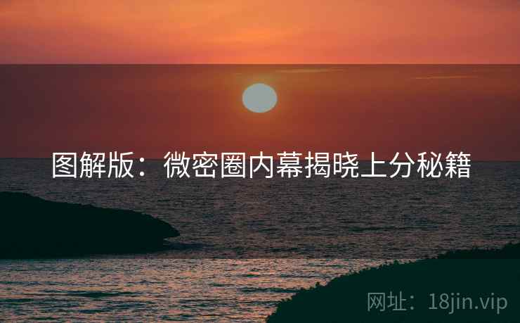 图解版：微密圈内幕揭晓上分秘籍